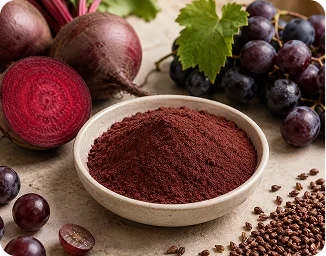 Beet root and grape seed extract powder ingredient for HoneyFil